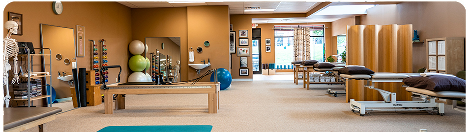 Wide view of the Prana therapy studio